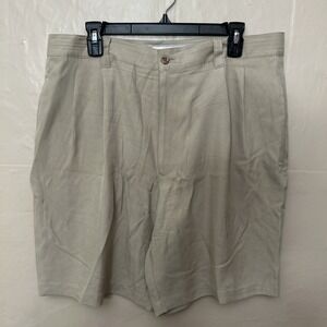 Mens Siegfried Size 36‎ Silk Pleated Front Dress Khakis Shorts